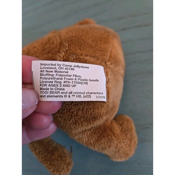 Hanna Barbera Yogi Bear Plush Toy Animal 7" Teddy Bear 1995 VTG Original 3+ Yrs - Picture 9 of 9